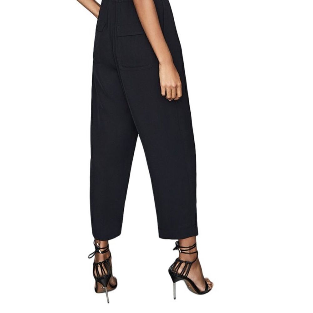 Reiss Abella Utility Sleeveless Jumpsuit In Navy - Picture 6 of 12